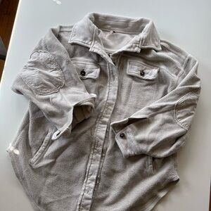 Free People Cozy Light Gray Ruby Jacket